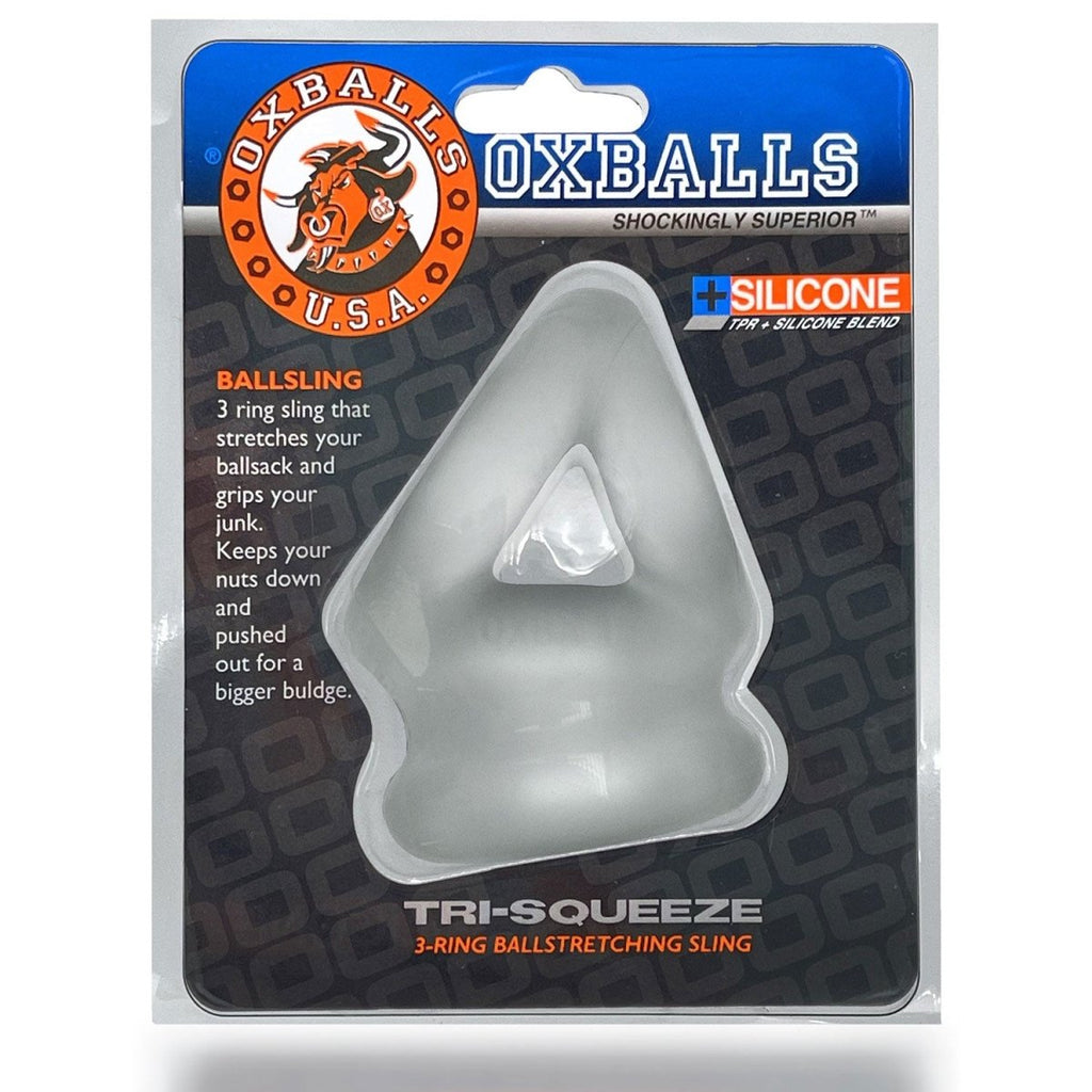 Tri-Squeeze Cocksling - Clear - TruLuv Novelties