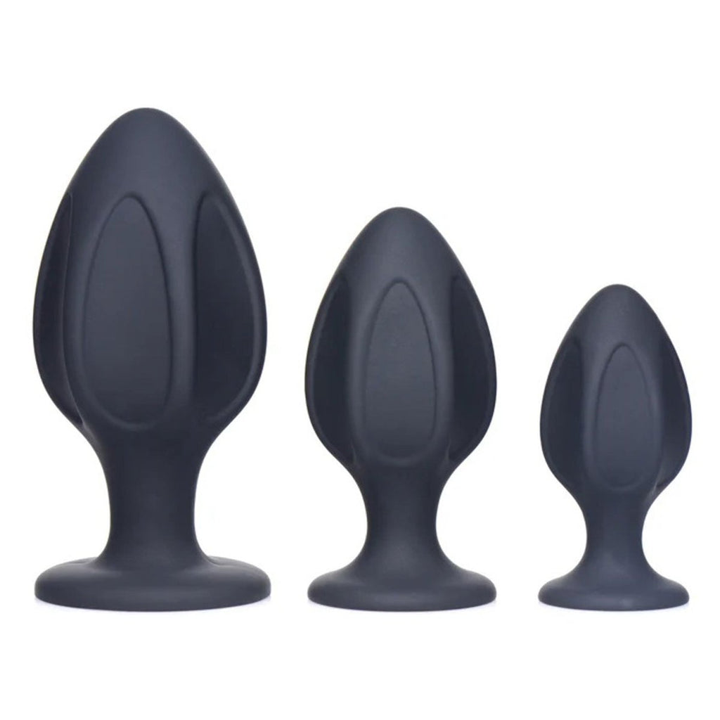 Triple Juicers Silicone Anal Trainer Set - Black - TruLuv Novelties