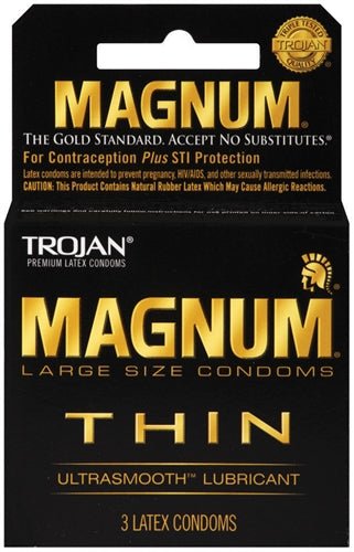 Trojan Magnum Thin - 3 Pack - TruLuv Novelties