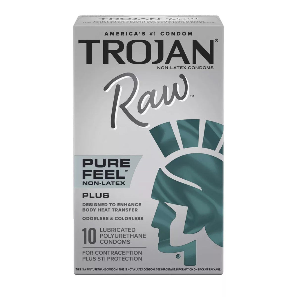 Trojan Raw Non-Latex 10 Pack - TruLuv Novelties