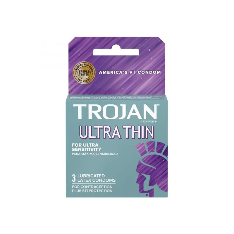 Trojan Ultra - Thin Lubricated Condoms - TruLuv Novelties