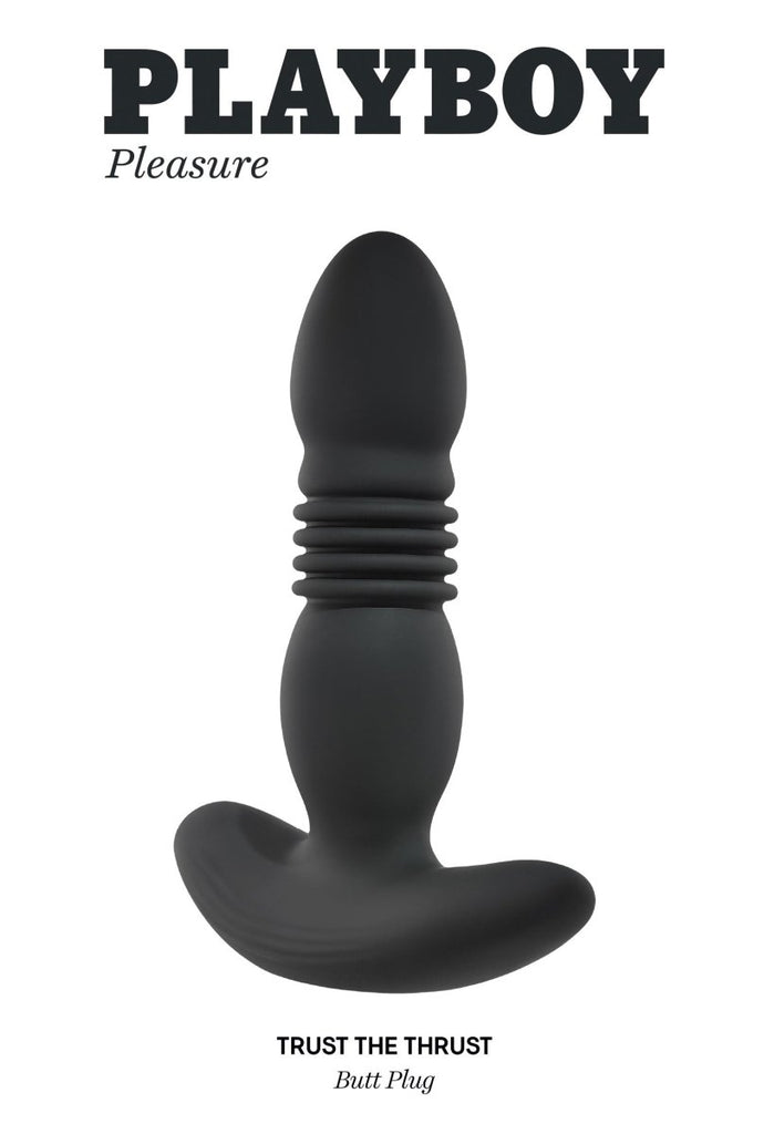 Trust the Thrust - Butt Plug - Black - TruLuv Novelties