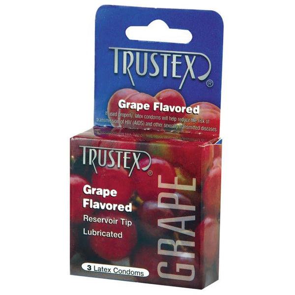 Trustex Flavored Condoms (Grape/3 Pack) - TruLuv Novelties