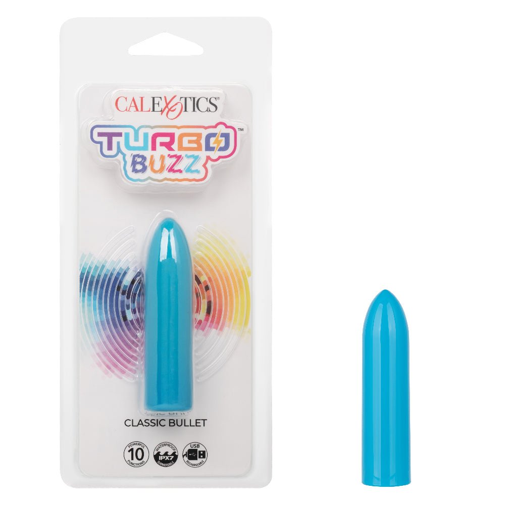 Turbo Buzz Classic Bullet - Blue - TruLuv Novelties