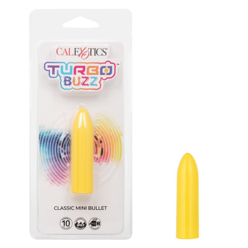 Turbo Buzz Classic Mini Bullet - Yellow - TruLuv Novelties