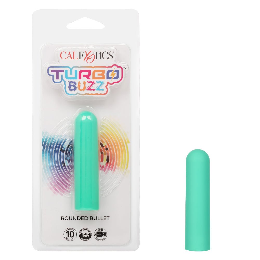 Turbo Buzz Rounded Bullet - Green - TruLuv Novelties