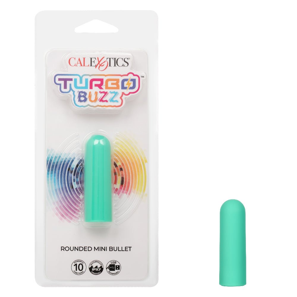 Turbo Buzz Rounded Mini Bullet - Green - TruLuv Novelties