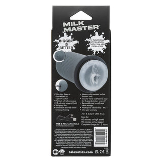 Milk Master Grip-N-Stroke Pussy - Grey