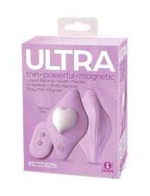 Ultra Panty Vibe I Heart You - Purple - TruLuv Novelties
