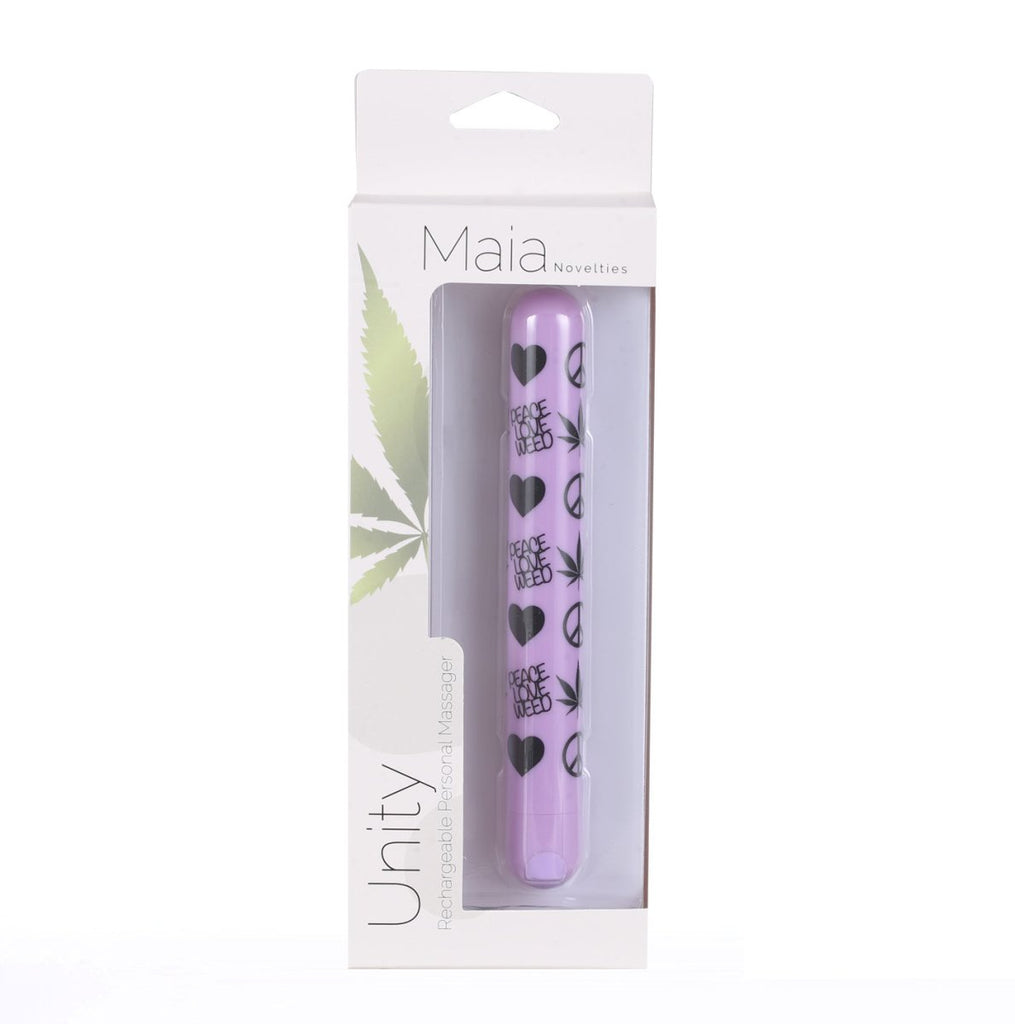 Unity X-Long Plw Print Super Charged Bullet - 420 Series - Violet - TruLuv Novelties