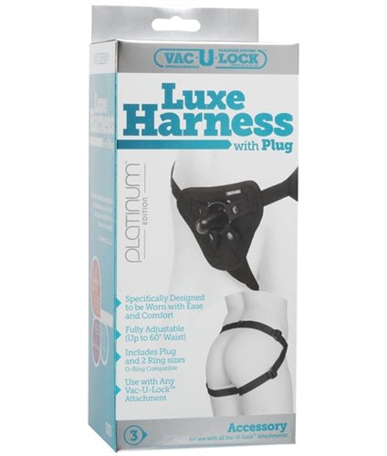Vac-U-Lock Platinum Edition Luxe Harness - Black - TruLuv Novelties