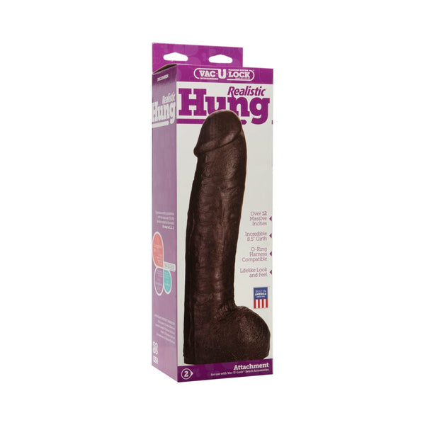 Vac - U - Lock - Realistic Hung Black - TruLuv Novelties