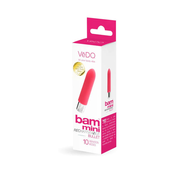 VeDO Bam Mini Rechargeable Bullet Vibe - Foxy Pink - TruLuv Novelties