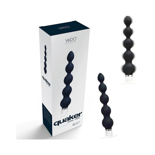 VeDO Quaker Anal Vibe Just Black - TruLuv Novelties