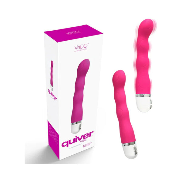 VeDO Quiver Mini Vibe Hot In Bed Pink - TruLuv Novelties