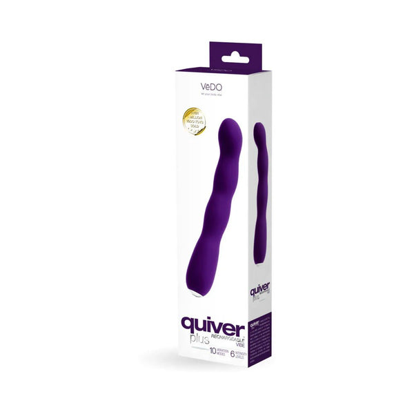 VeDO Quiver Plus Rechargeable Vibe Deep Purple - TruLuv Novelties