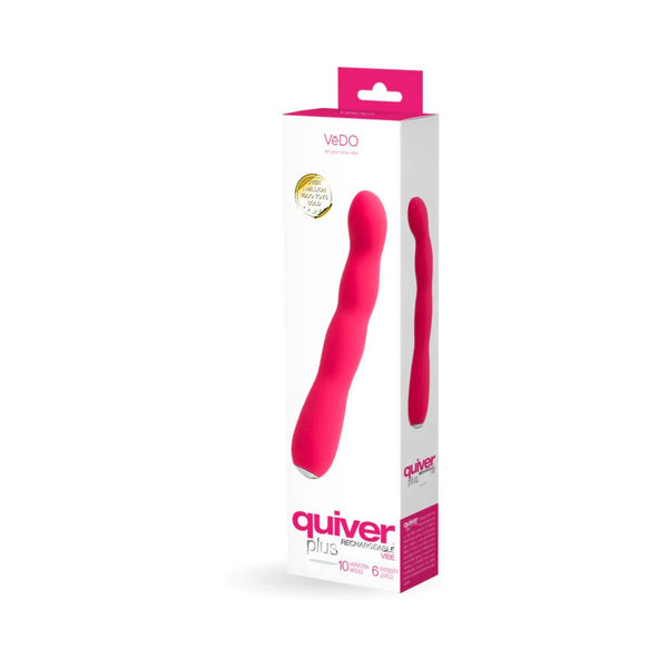 VeDO Quiver Plus Rechargeable Vibe Foxy Pink - TruLuv Novelties