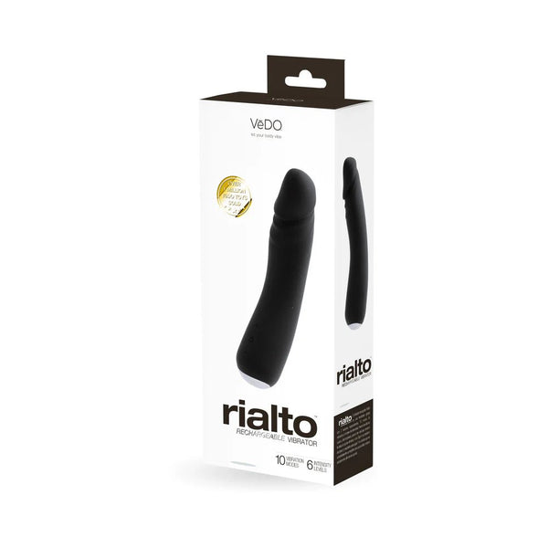 Vedo Rialto Rechargeable Vibe Black Pearl - TruLuv Novelties