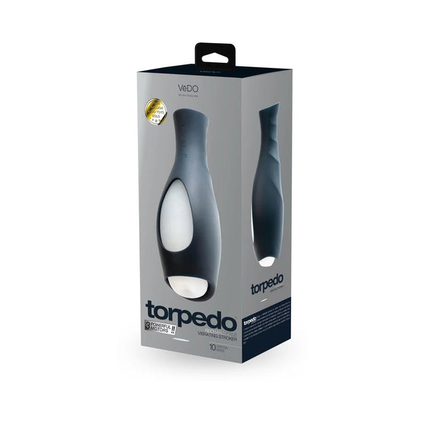 VeDo Torpedo Vibrating Stroker Black - TruLuv Novelties