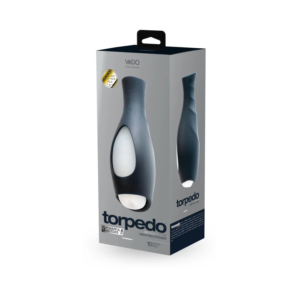 VeDo Torpedo Vibrating Stroker Black - TruLuv Novelties