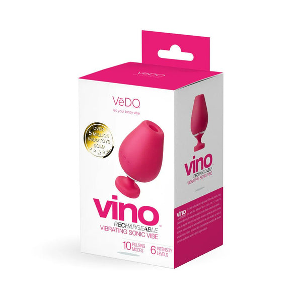 VeDO Vino Rechargeable Vibrating Sonic Vibe Pink - TruLuv Novelties