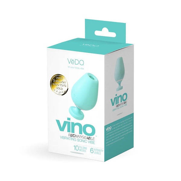 VeDO Vino Rechargeable Vibrating Sonic Vibe Turquoise - TruLuv Novelties