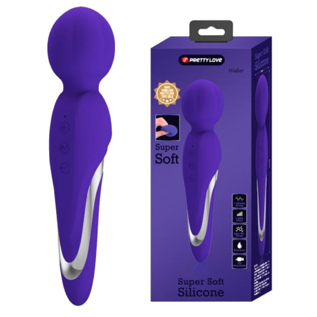 Walter Super Soft Silicone Wand - Violet - TruLuv Novelties