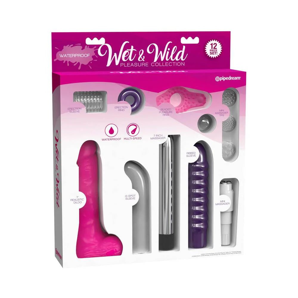 Waterproof Wet & Wild Pleasure Collection 13 - Piece Set - TruLuv Novelties