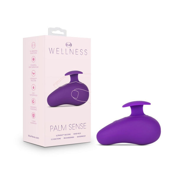 Wellness Palm Sense Rechargeable Silicone Vibrator Purple - TruLuv Novelties