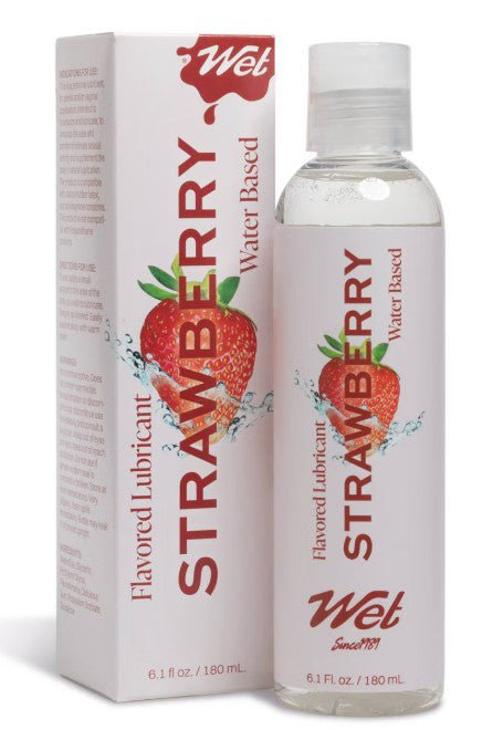 Wet Flavored Lubricant Sexy Strawberry 6.1oz - TruLuv Novelties