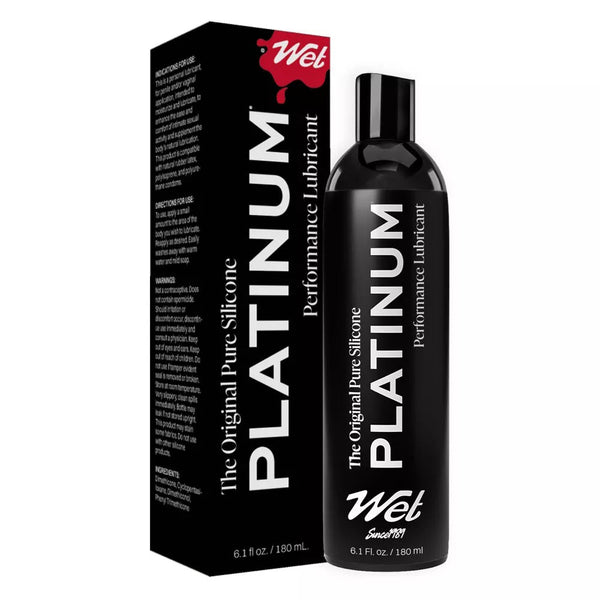 Wet Platinum Luxury Silicone Lubricant 6.1oz - TruLuv Novelties