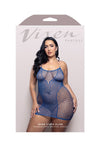 When Stars Align Rhinestone Halter Dress - Queen - Blue - TruLuv Novelties