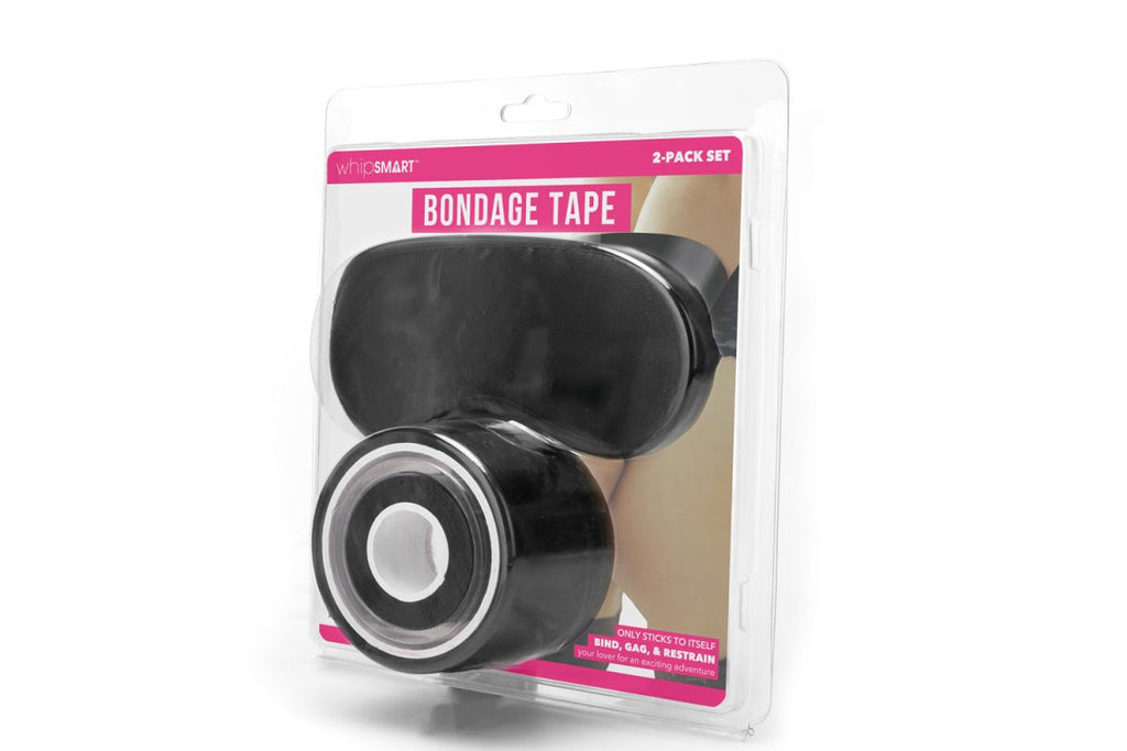 Whipsmart 100ft Bondage Tape Black - TruLuv Novelties