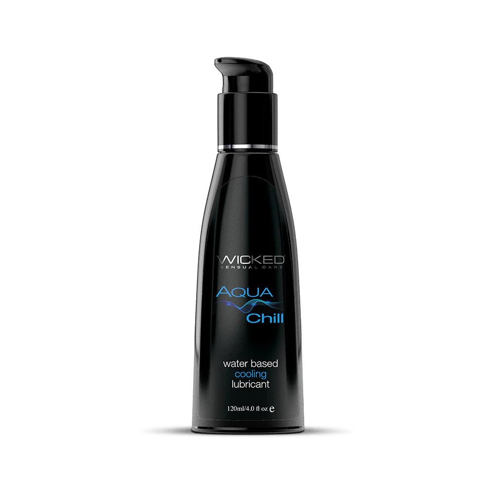 Wicked Aqua Chill Water - Based Cooling Lubricant 4 oz. - TruLuv Novelties