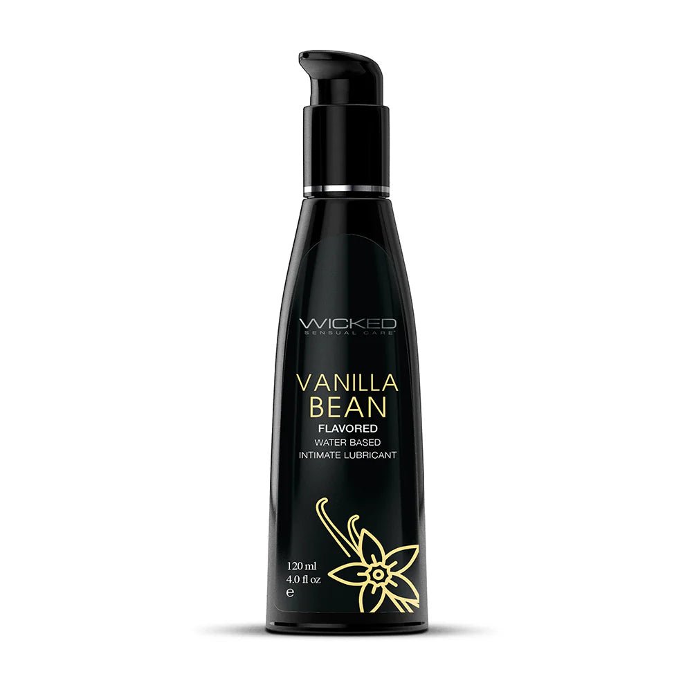 Wicked Aqua Vanilla Bean Water - Based Lubricant 4 oz. - TruLuv Novelties
