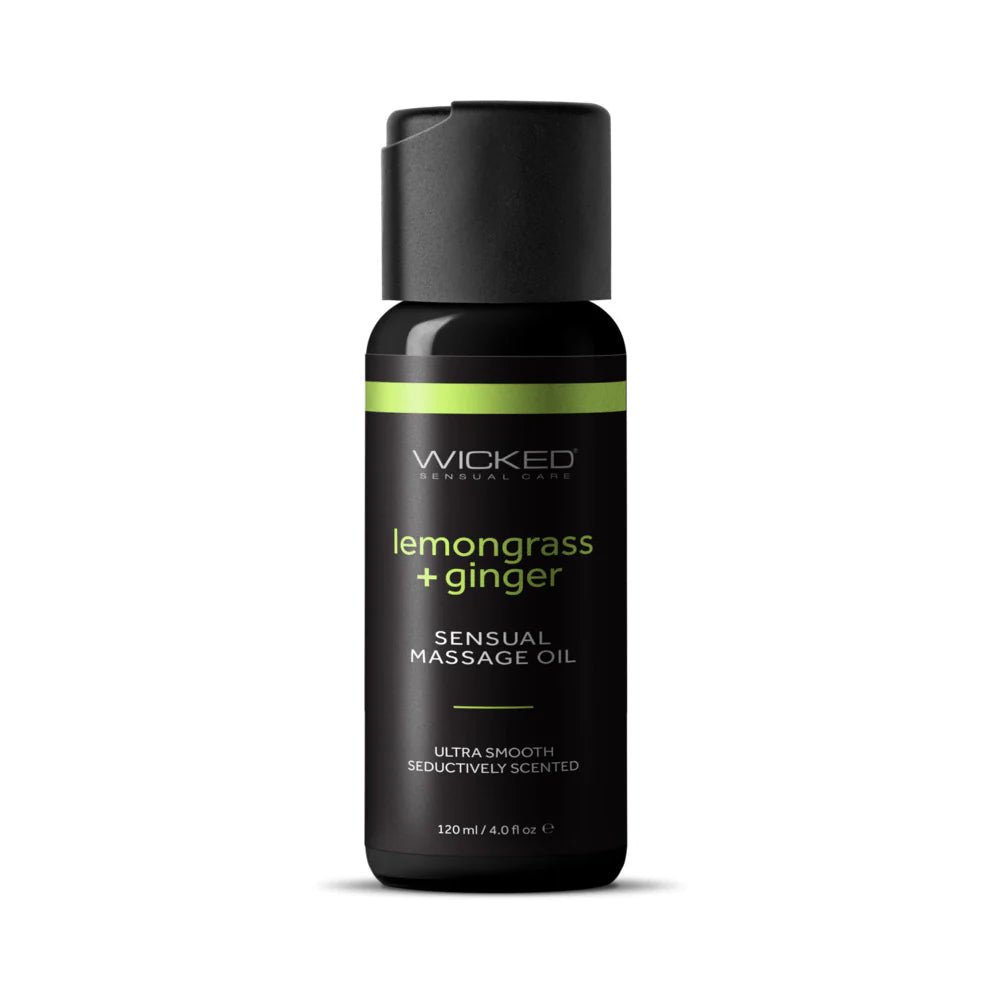 Wicked Lemongrass and Ginger Massage Oil 4 oz.
