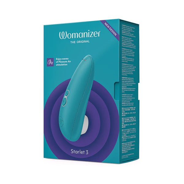 Womanizer Starlet 3 Rechargeable Silicone Compact Pleasure Air Clitoral Stimulator Turquoise - TruLuv Novelties