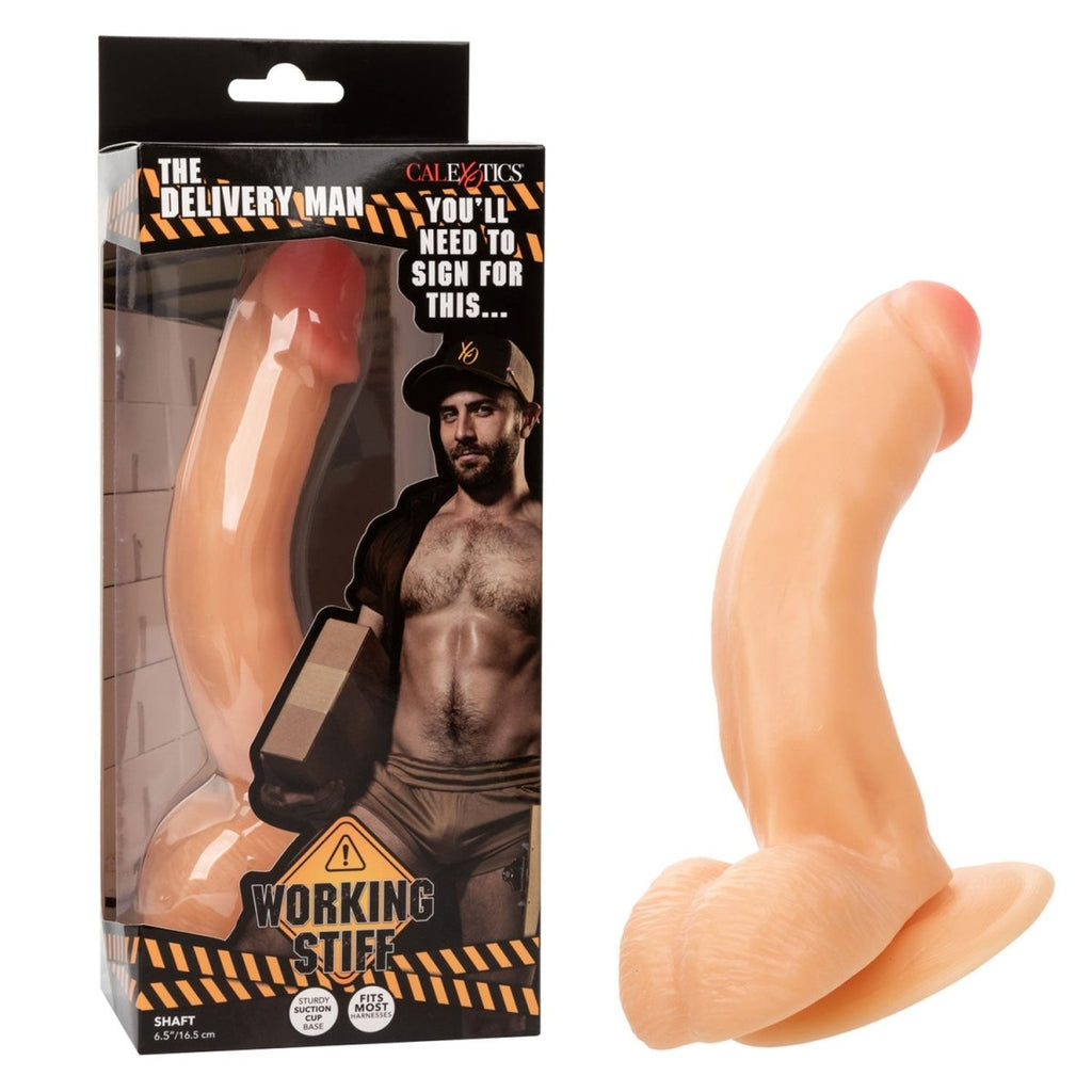 Working Stiff the Delivery Man 6.5" - Ivory - TruLuv Novelties