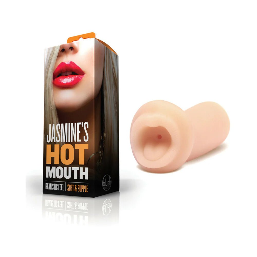 X5 Men Jasmine's Hot Mouth Oral Stroker Beige - TruLuv Novelties
