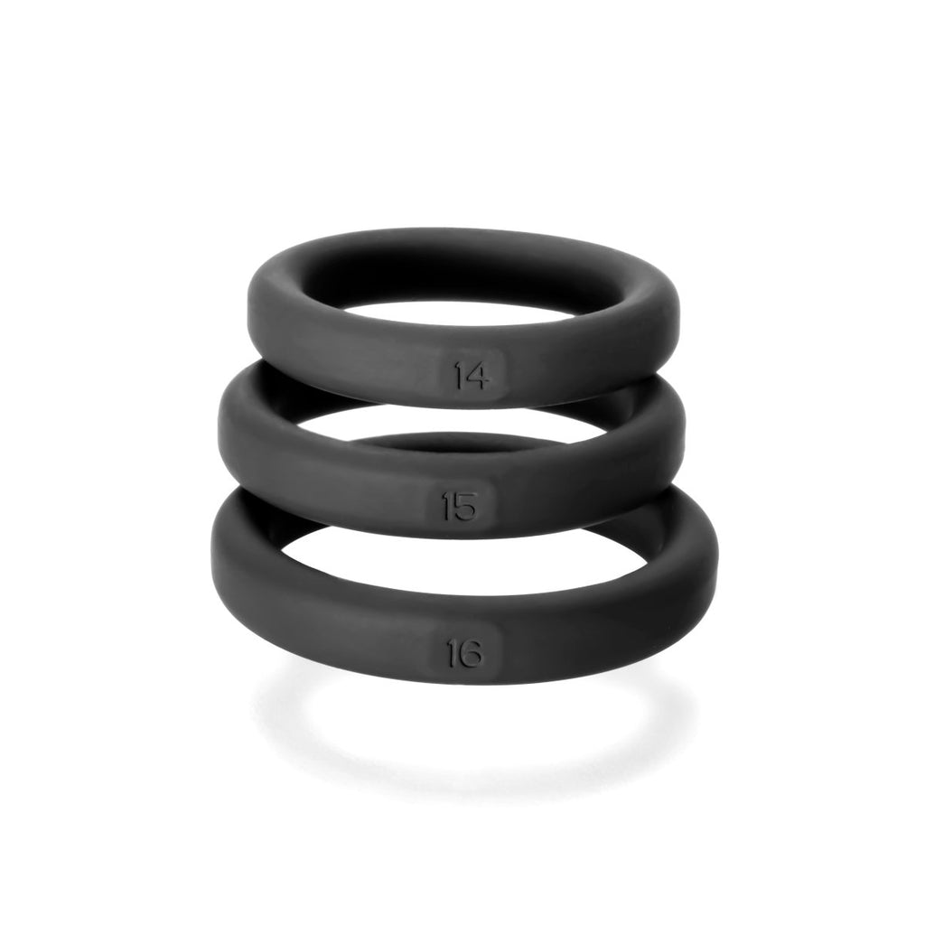 Xact - Fit 3 Premium Silicone Rings - 14, 15, 16 - TruLuv Novelties