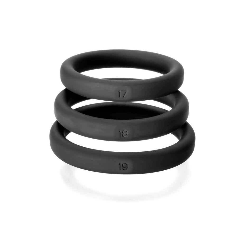 Xact - Fit 3 Premium Silicone Rings - 17, 18, 19 - TruLuv Novelties