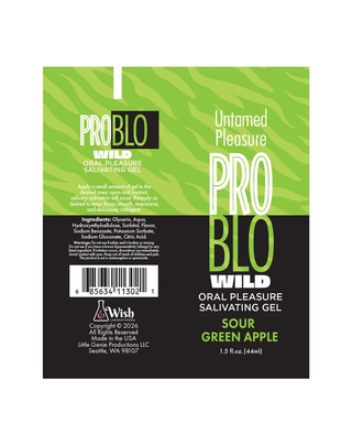 Problo Wild, Oral Pleasure Salivating Gel, Sour Green Apple 1.5oz