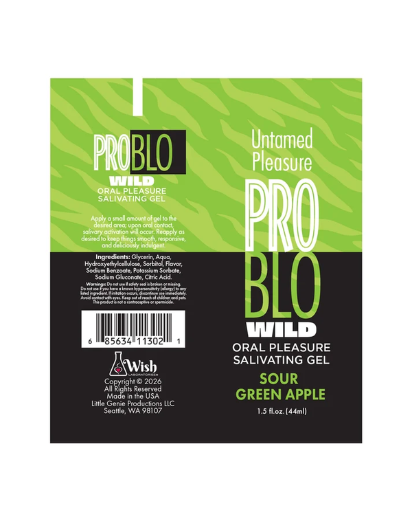Problo Wild, Oral Pleasure Salivating Gel, Sour Green Apple 1.5oz