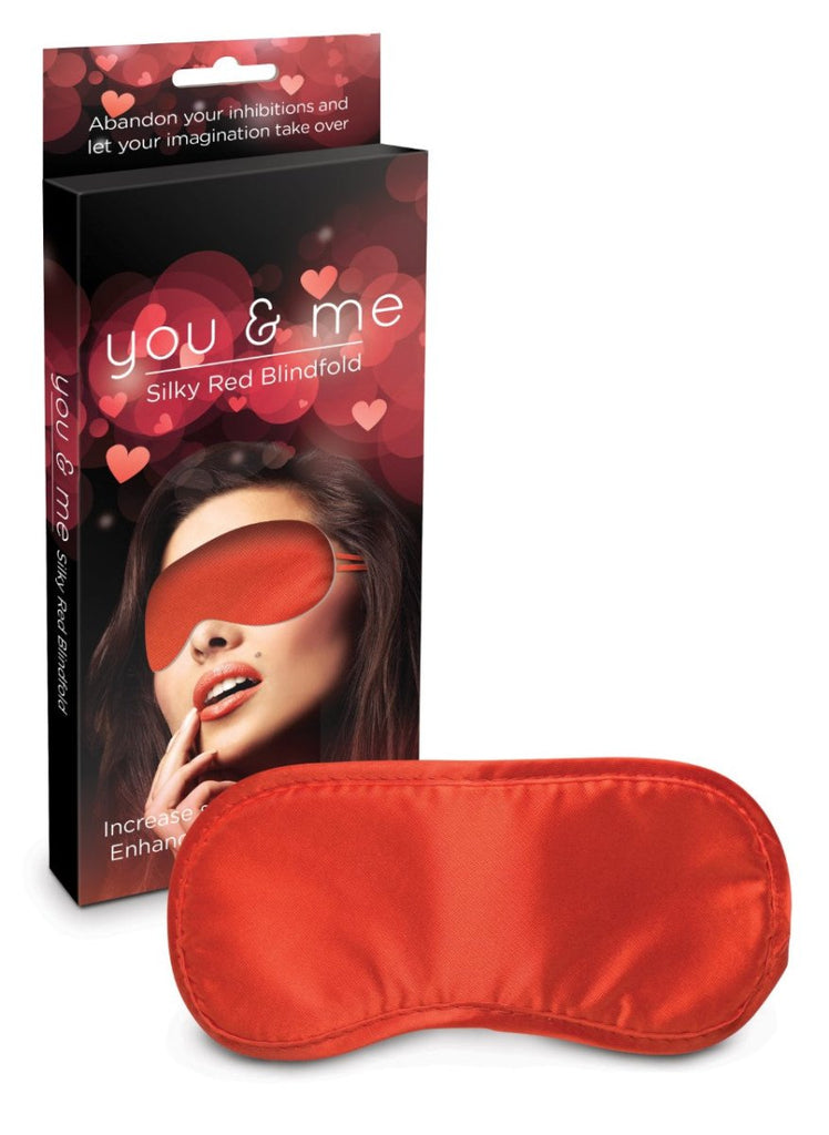 You & Me Silky Red Blindfold - TruLuv Novelties