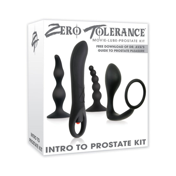 Zero Tolerance Intro To Prostate Kit 4 - Piece Anal Play Set With DVD - TruLuv Novelties