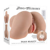 Zero Tolerance Rear Beauty Rechargeable Remote Controlled Vibrating Sucking Dual Entry Masturbator TPE Light - TruLuv Novelties
