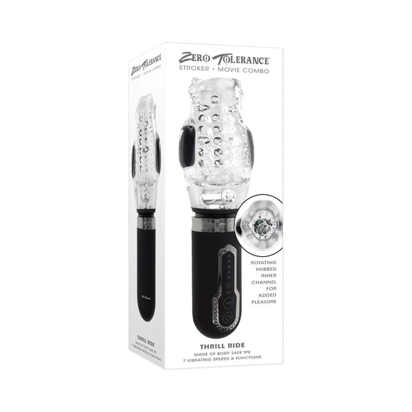 Zero Tolerance Thrill Ride Black/Clear - TruLuv Novelties