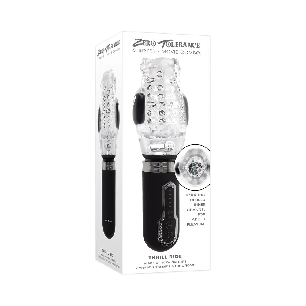 Zero Tolerance Thrill Ride Black/Clear - TruLuv Novelties